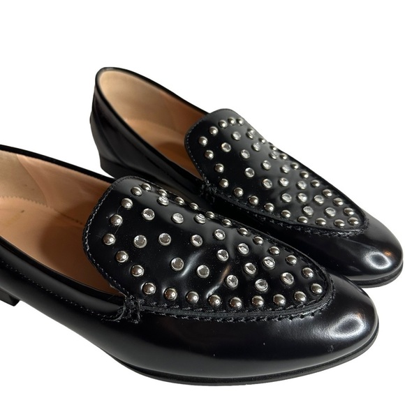 J. Crew Studded Leather Academy Loafers Size 6 - Picture 5 of 8